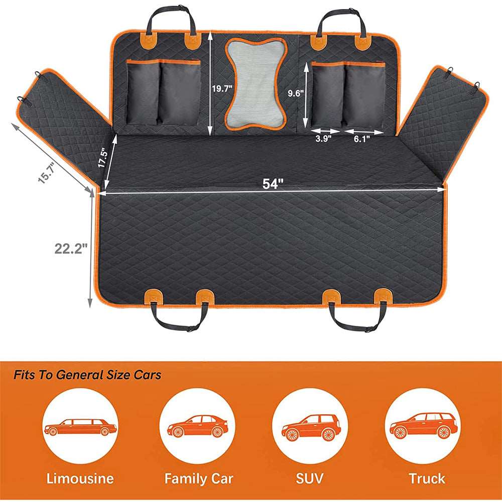 Dog Waterproof Back Seat Protector Cover Mat - Petful Mode