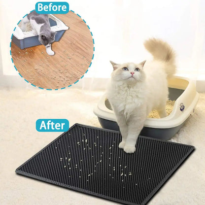 Washable Waterproof Mess-Free Cat Litter Mat