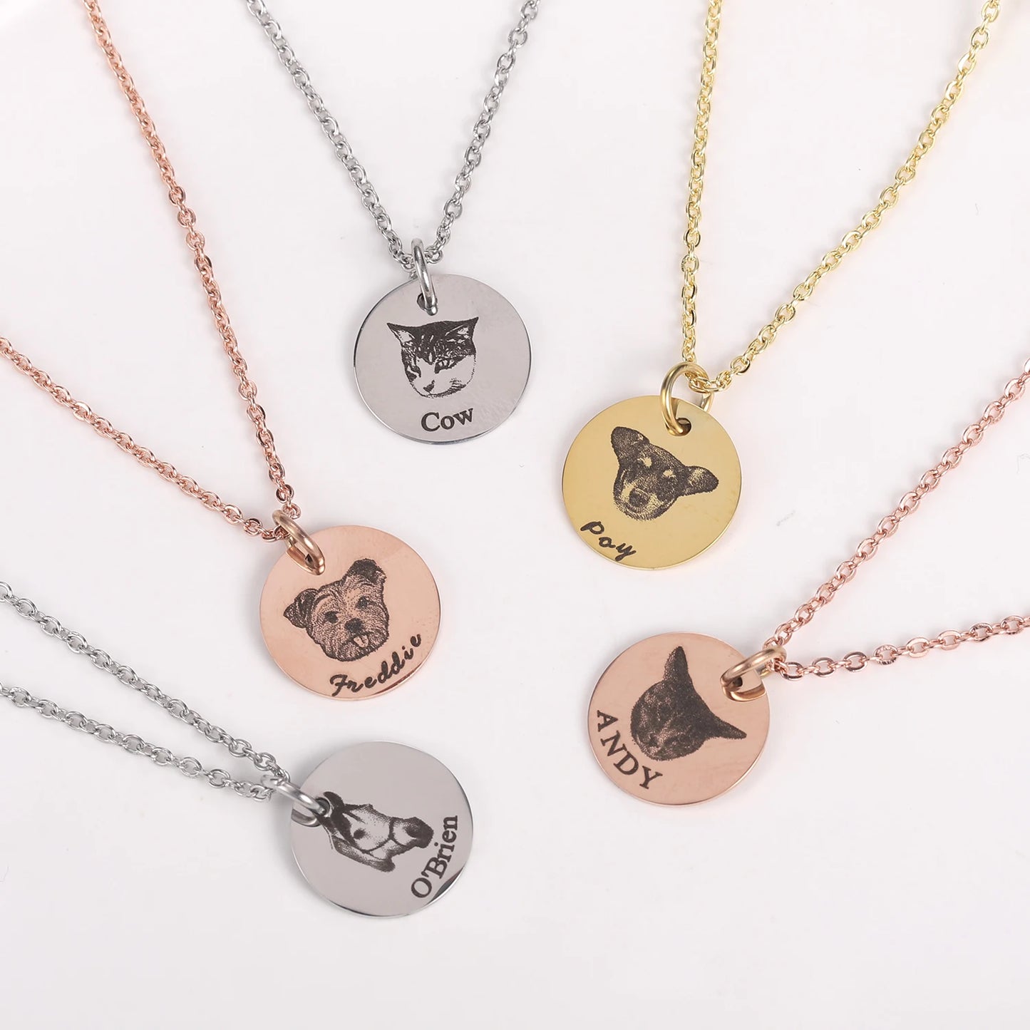 Personalized Pet Portrait Necklace Pendant