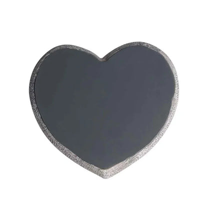 Cat & Dog Heart Shaped  Paw Print Remembrance Stone Grave Marker for Outdoor & Indoor Display