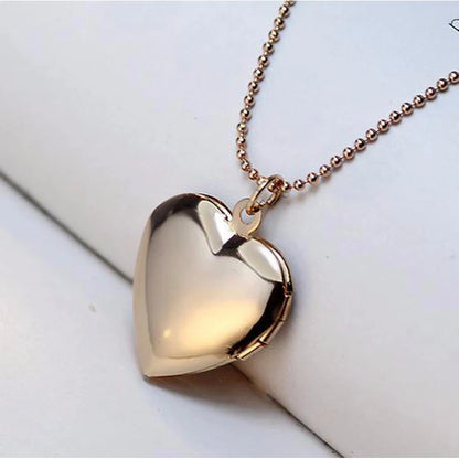 Pet Cat & Dog Heart Locket Necklace