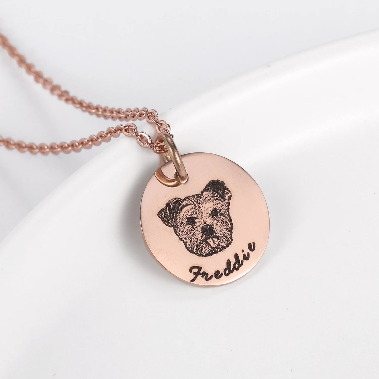 Personalized Pet Portrait Necklace Pendant