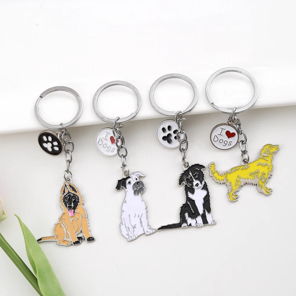 Dog Pet Keychain Animal Lover Gift