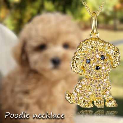 Poodle Pendant Necklace Gift for Dog Lovers