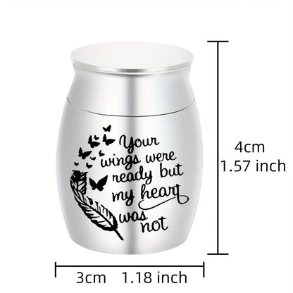 Aluminum Alloy Small Pet Keepsake Urn for Cat or Dog Ashes