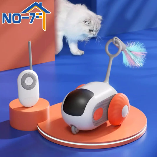Smart Interactive Automatic & Remote-Controlled Cat Toy Car Gift