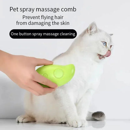 Cat & Dog Electric Steam Grooming Brush Fur Remover