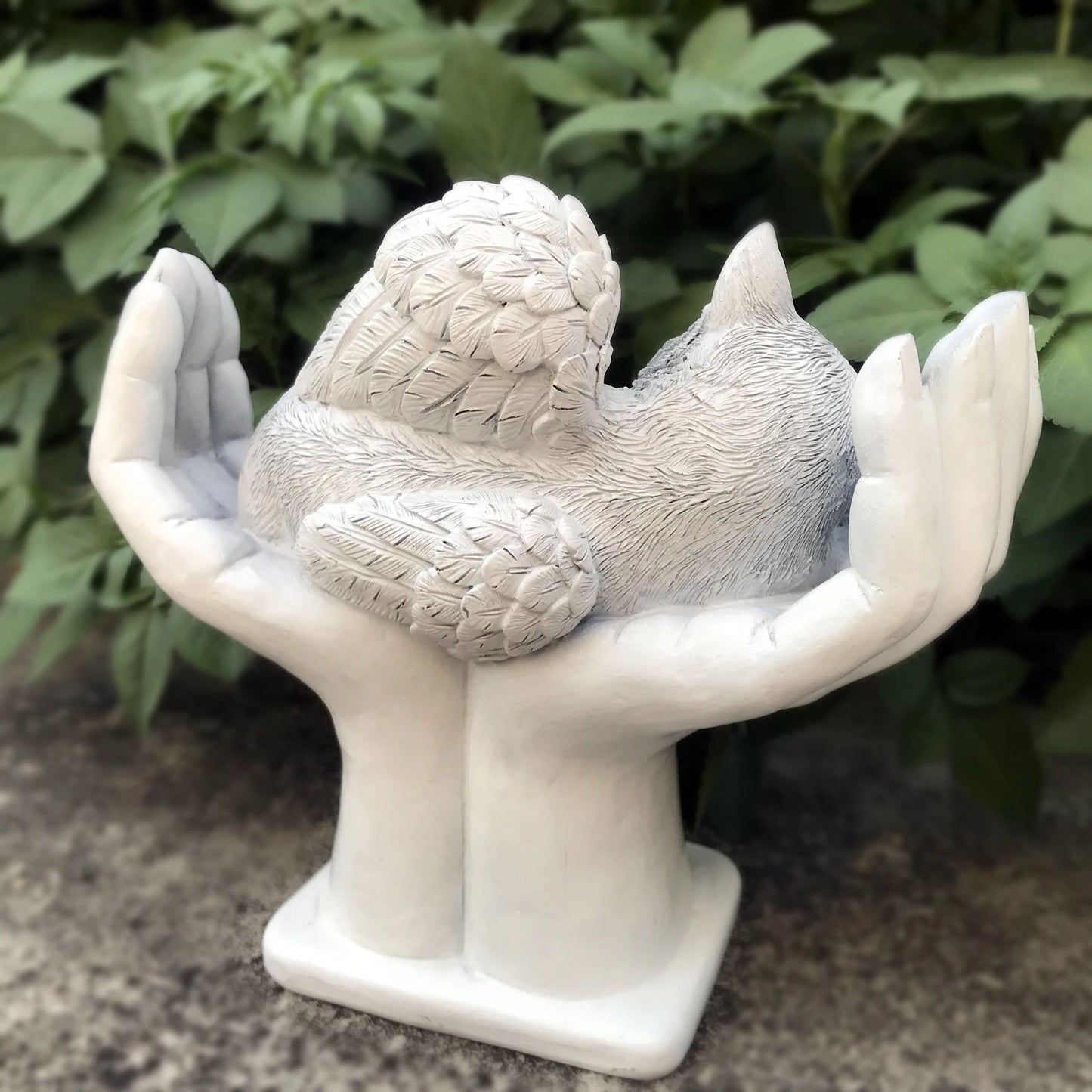 Personalized Cat Pet Angel Grave Markers Statue Stone