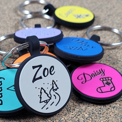 Silicone Customized Cat & Dog Pet Identification Tag