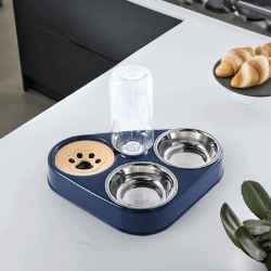 3-in-1 Pet Food Bowl with Automatic Drinking Feeder - Petful Mode