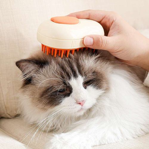 Electric Pet Cat & Dog Steam Massaging & Grooming Brush - Petful Mode
