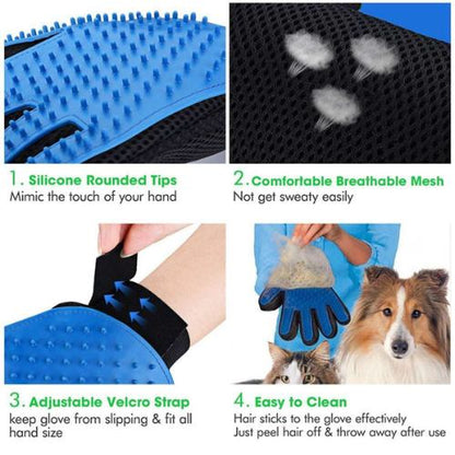 Pet Grooming Brush Glove - Petful Mode