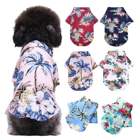 Hawaiian Tropical Dog T-Shirts - Petful Mode